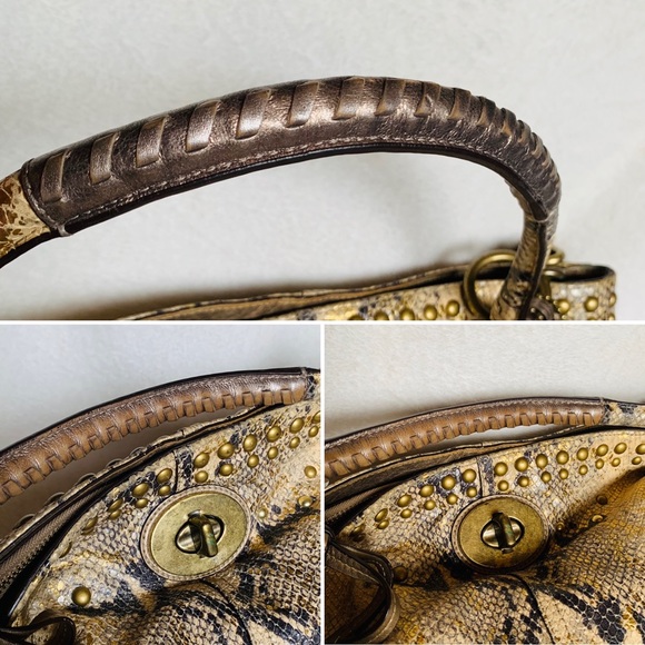 RARE⚡️COACH Limited Edition Hamptons Embossed Python Turnlock Hobo - Picture 11 of 16